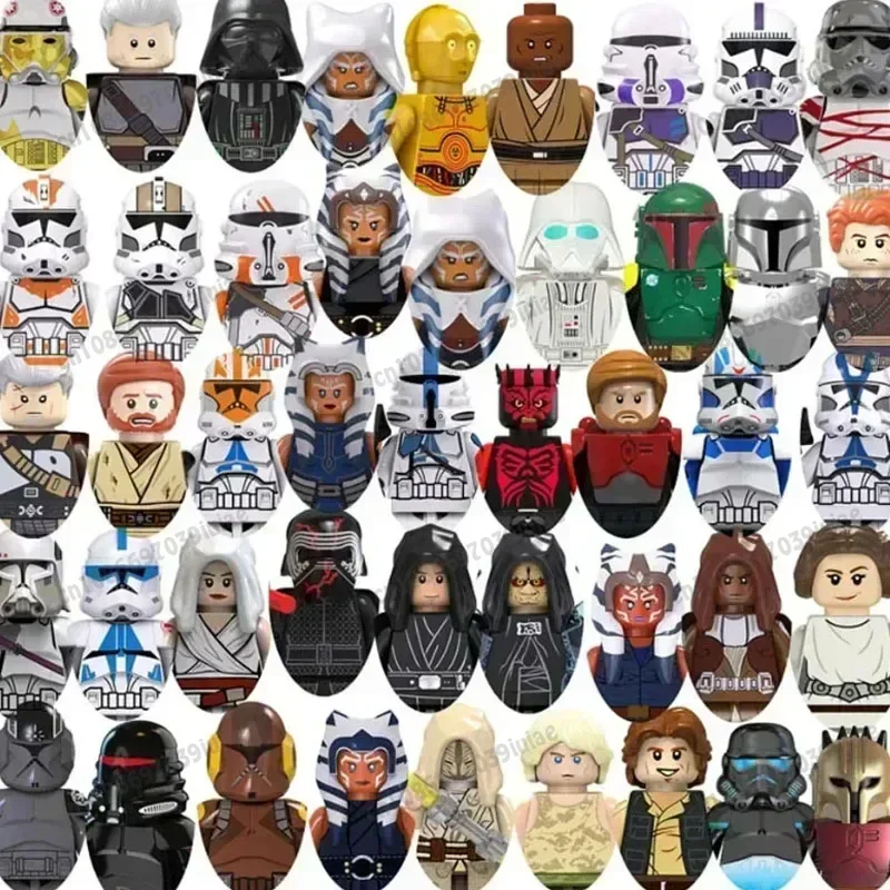 스타워즈 다스 베이더 한 솔로 레이아 C-3PO 보바 펫 로봇 피규어 장난감, 벽돌 조립 인형 빌딩 블록, 생일 선물