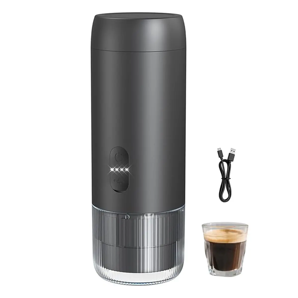 [Vend for]2-in-1 Portable Electric Espresso Machine, Travel Coffee Machine,Car Coffee Machine, for Coffee Powder and Capsules
