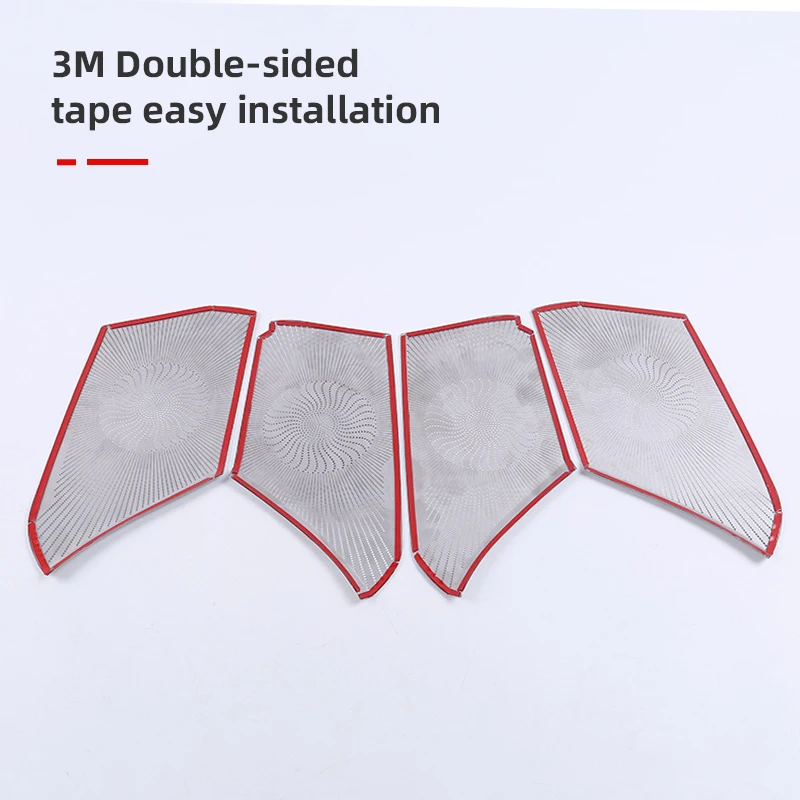 For Toyota Camry XV70 8th 2018-2020 2021 2022 2023 Car Accessories 4pcs Car Door Audio Speaker Cover Loudspeaker 3D Trim Sticker