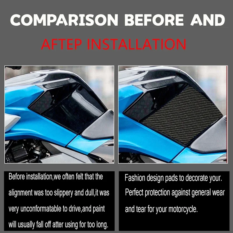 Non-slip Fuel Tank Pads Knee Protector 3D Traction Calcomans Motorcycle Accessories For CFMOTO 400NK 650NK 400 650 NK