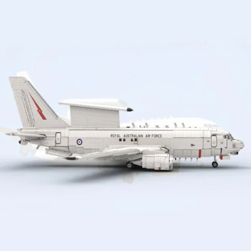 Militaire Vliegtuigen Model Moc Bouwstenen Boeing E-7 Wedgetail Technologie Modulaire Blokken Geschenken Kerst Speelgoed DIY Sets Montage