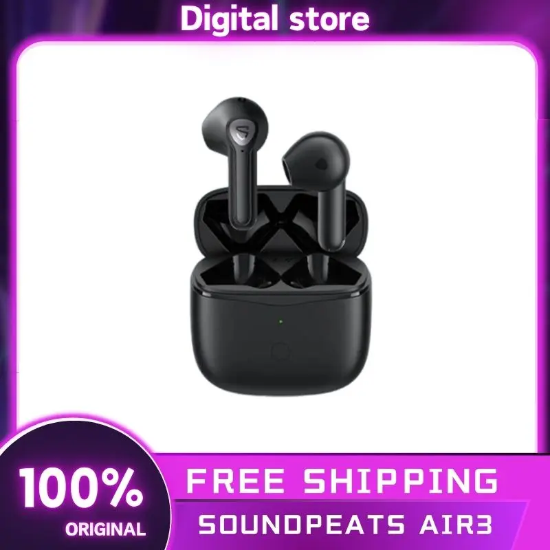 

SoundPEATS Air3 Wireless Bluetooth Gaming Earphones In-Ear Earbuds Enc Ipx4 Waterproof Noise Reduction Sports Mini Headsets gift