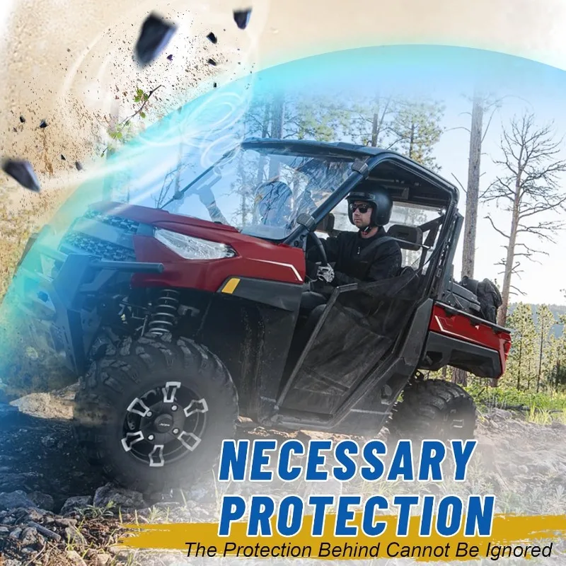 1000-Windschutzscheibe, Ranger-Front-Vollwindschutzscheibe, kompatibel mit Polaris Ranger XP 1000 2017–2025, Ranger Cr
