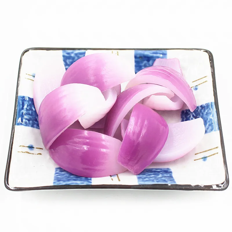 Simulation Onion Fake Food Vegetable Model Onion Slice Photography Props  Kitchen  Shop Window Display Table Decoration