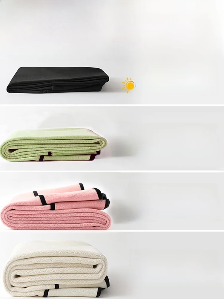 بنطلون يوجا نسائي طويل مبطن بالصوف، ملابس خارجية بخصر عالٍ، دافئ، للتحكم بالبطن ورفع المؤخرة، أسود