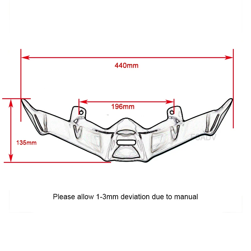 Fit For Honda ADV160 ADV 160 2023 2024 Front Beak Fairing Extension Wheel Extender Cover Motorcycle Accessories