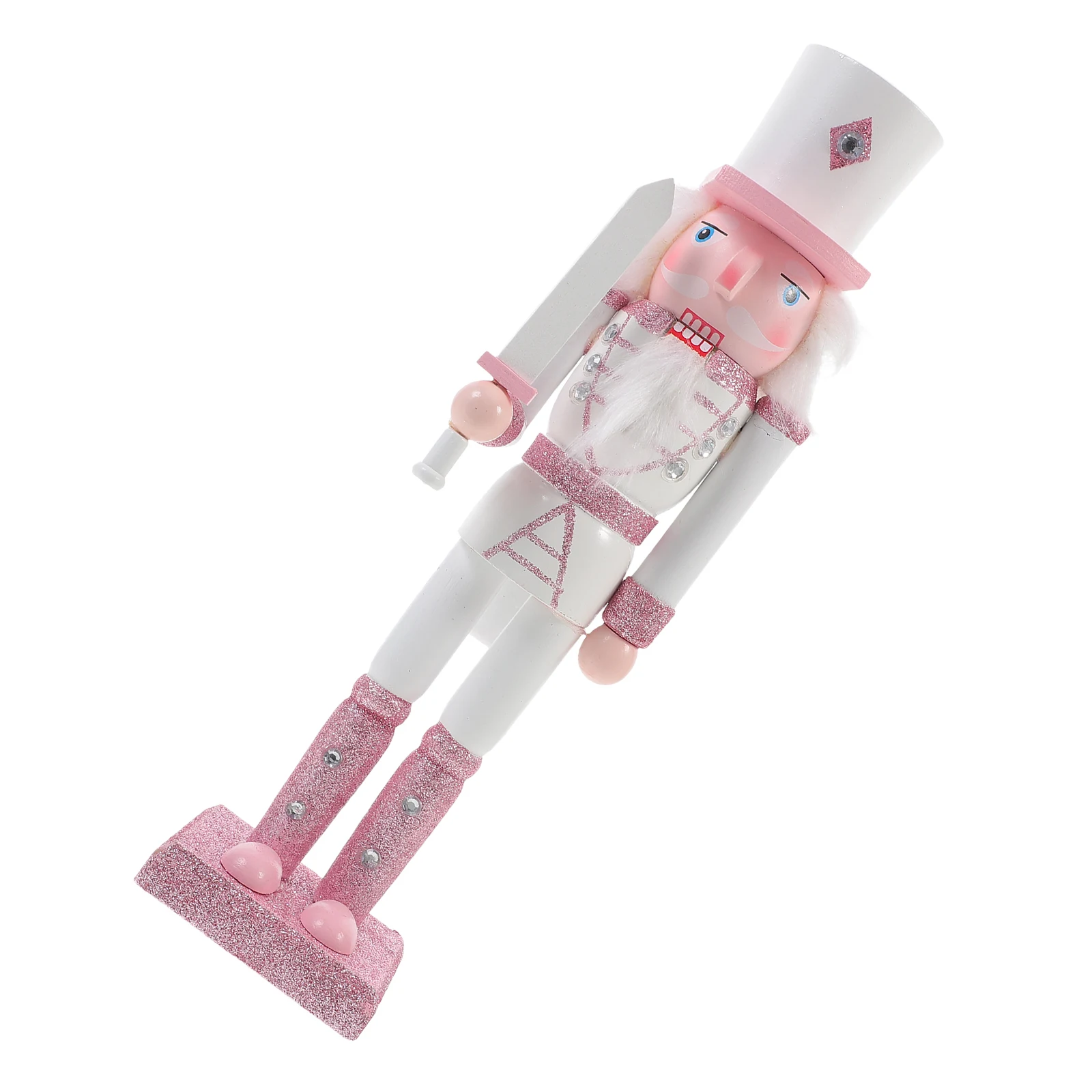 

Wooden Nutcracker Christmas Ornament Artificial Desktop Soldier Craft Figure Decor TN3018 Home Holiday Gift Xmas Traditional