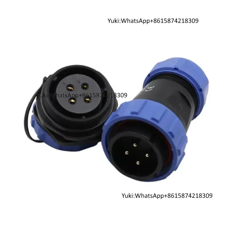 Weipu SP Series SP29 2Pin Copper Brass Contracts Male Female Plug Socket IP68 Waterproof Circular Industrial Connector for - view 3