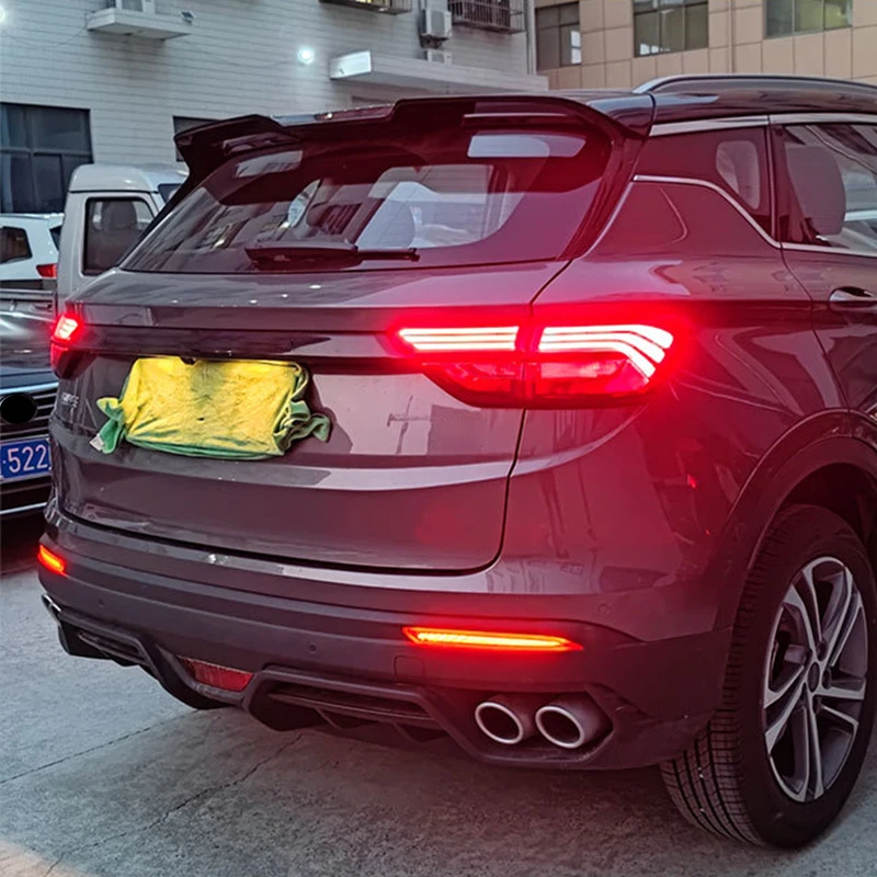 Rear bumper light assembly smoked black shell exterior modification part For Geely Coolray SX11 2018 2019 2020 2021 2022 2023 - Image 5