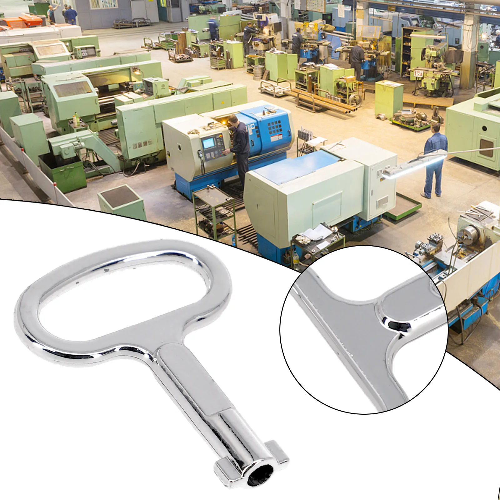 Universal Elevator Door Lock Valve Key Wrench Triangle Key Electrical Box Resistance Zinc Alloy Durable Key Wrench