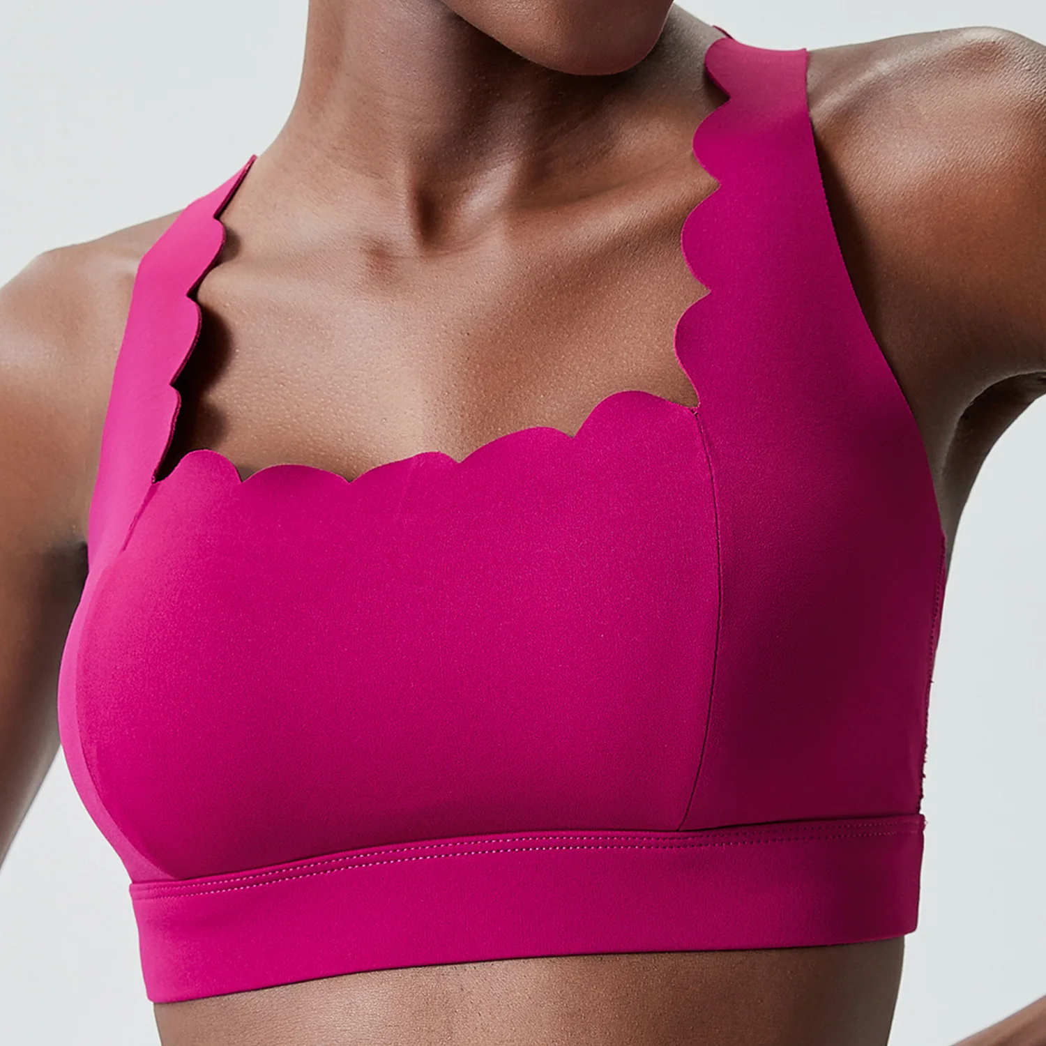 Maxdutti Liquid Glue Small Wave Sports Bra For Women, Shock Resistant Plus Size Fitness Yoga Bra, Quick Drying Running Vest