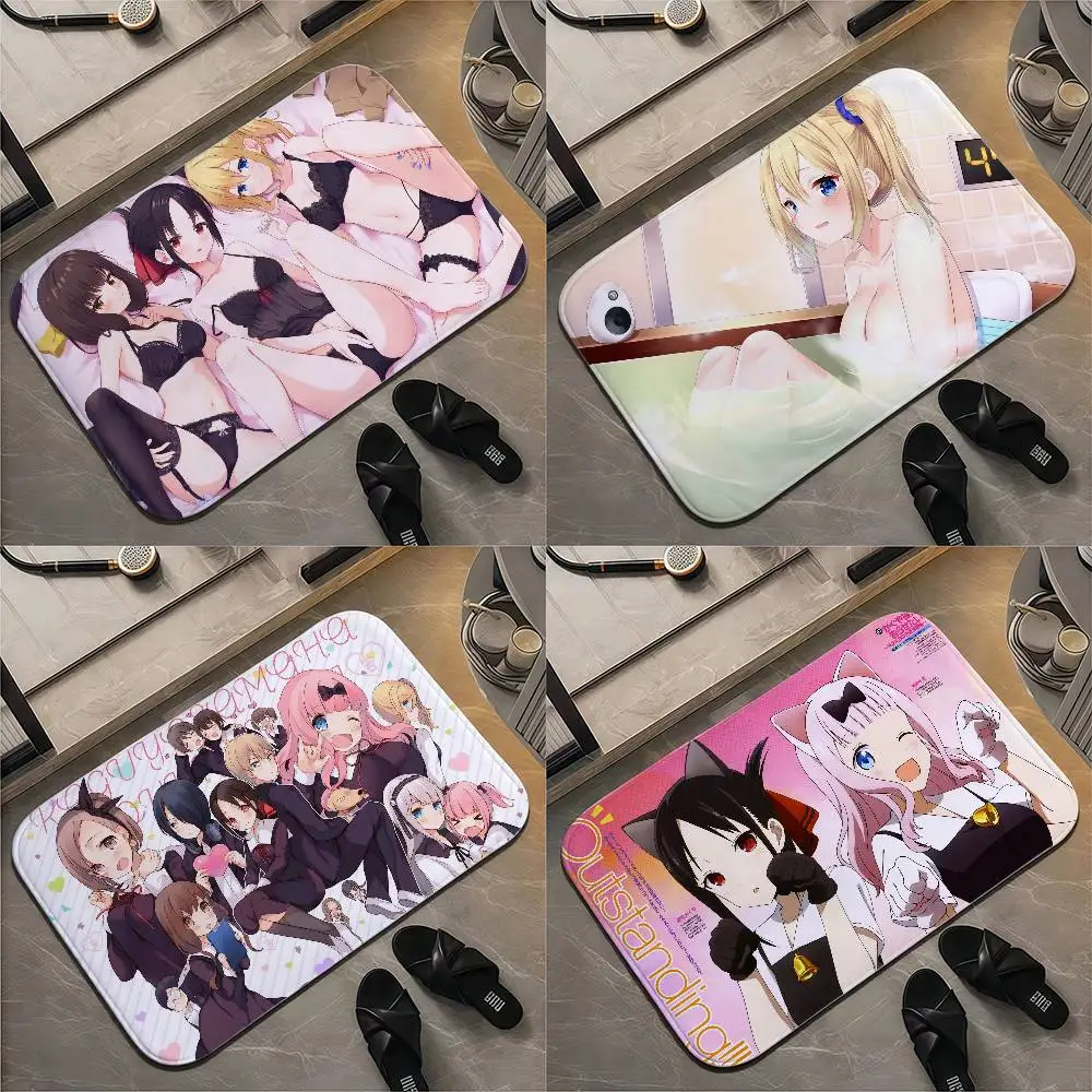 

Kaguya Sama Love Is War Floor Mat Printed Large Carpets Room And Bedroom Carpets Bathroom Anti Slip Door MATS Small Carpets