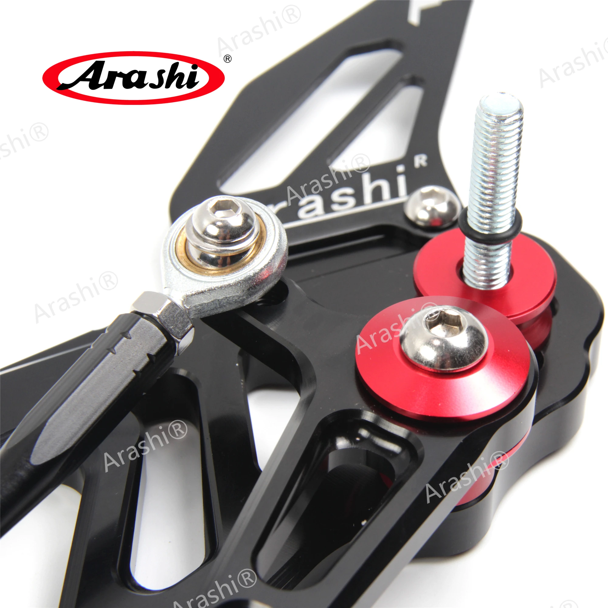Arashi V1.0 CNC Adjustable Footrests Rearset Rear Footpeg Peg For APRILIA RSV4 FACTORY APRC ABS BK SE 2013 2014 2015 2016