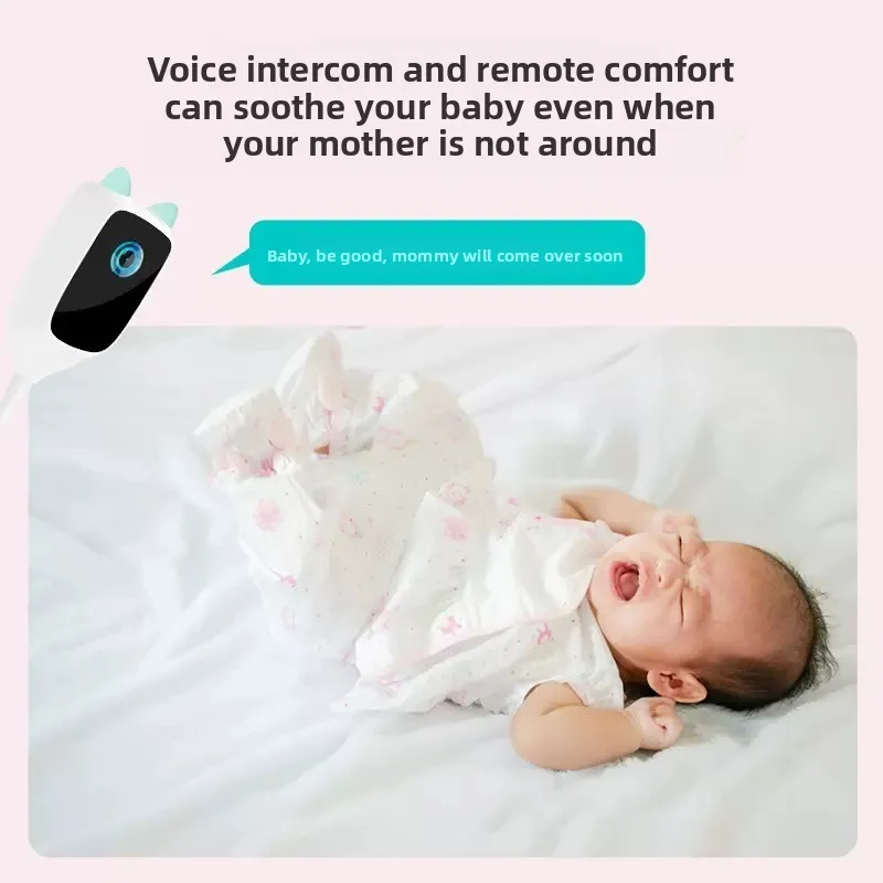 LGOODVIN Smart Baby Monitor, Night Vision Care Camera, Infant Surveillance Device with Cry Alarm Alert, Wireless Camera