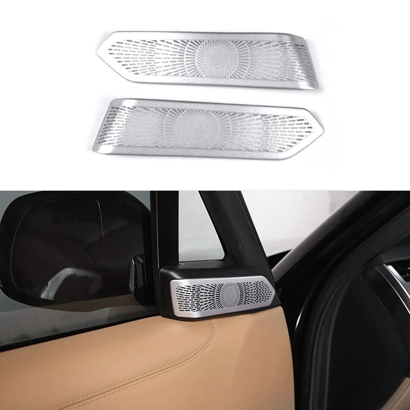 

Автомобильная внутренняя отделка двери A-Pillar Tweeter Audio Speaker Cover Decorate Sticker For Range Rover L460 2023 Parts