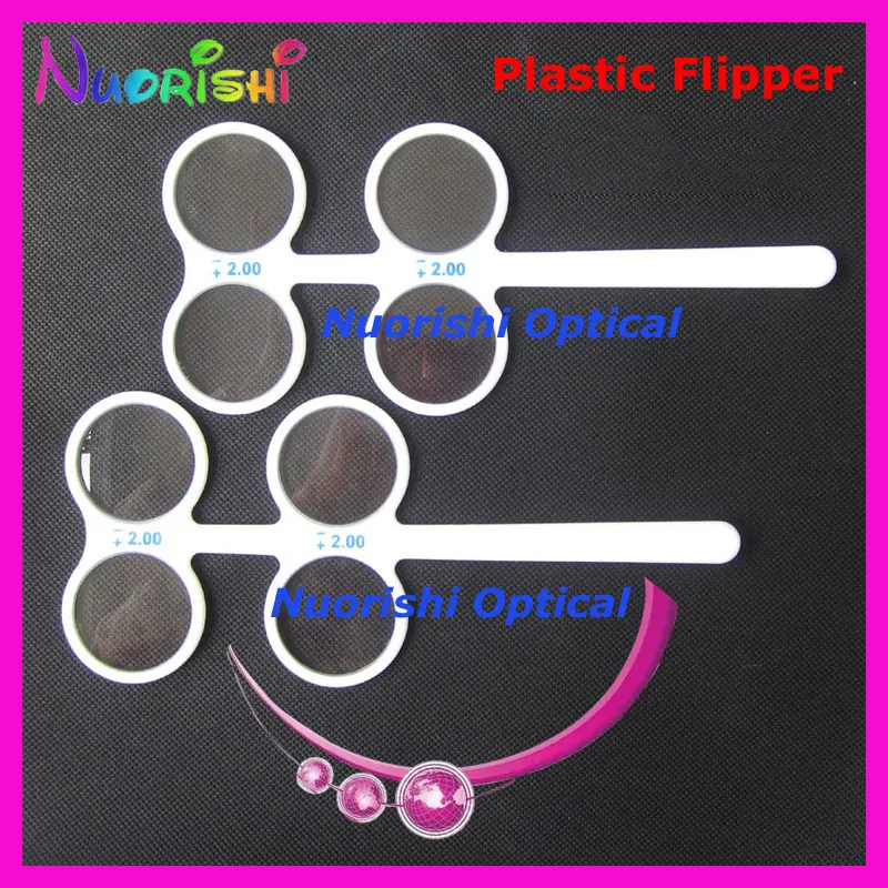 Professional Plastic 4-lens Confirmation Flipper Test Eye Trainer Optometry Tool E04-2504 Customzied Diopters are Available