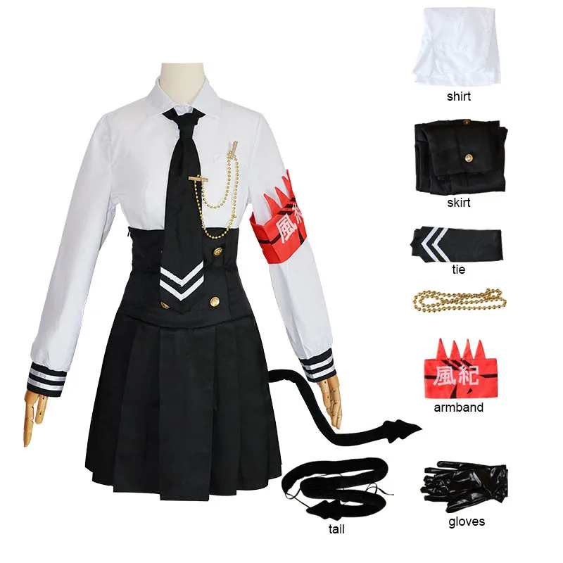 Game Blue Archive Shiromi Iori Cosplay Costume JK Sailor School Uniform Tail Gloves Women Hallowen Suit