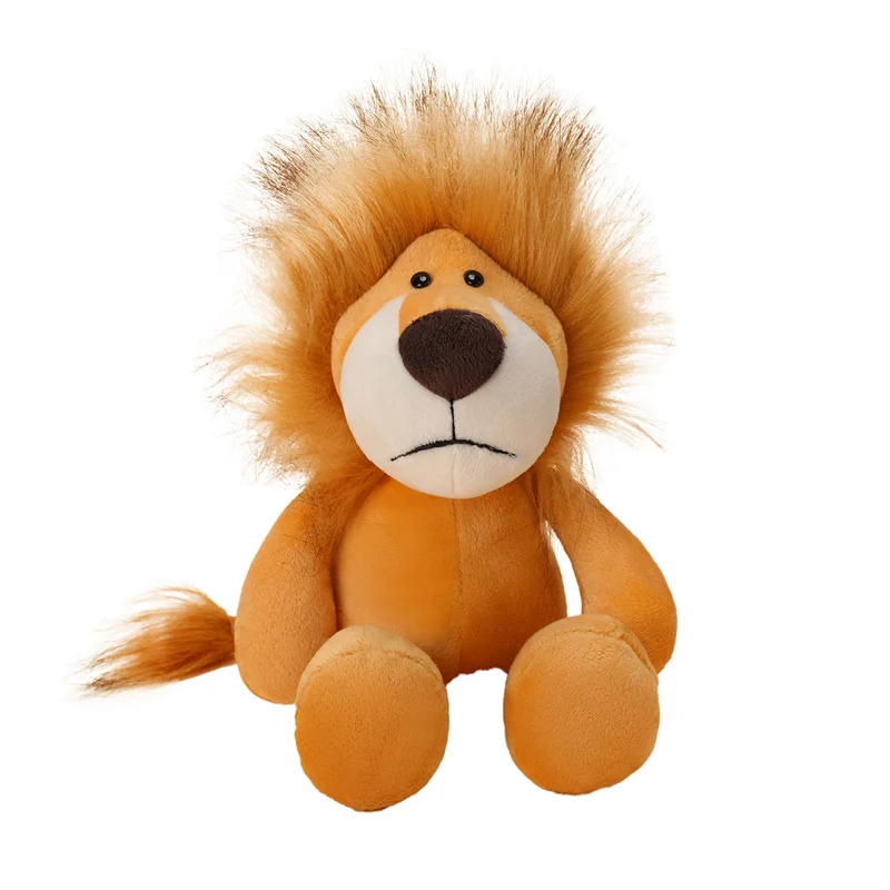15 cm carino bambola di pezza giocattoli di peluche realistici leone procione animali della foresta peluche ciondolo portachiavi regali di compleanno per i bambini