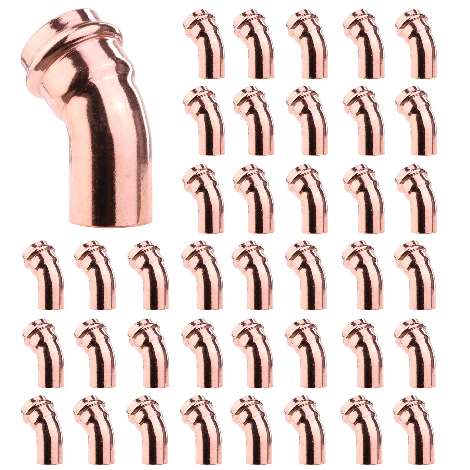 

Медные трубные фитинги V-образной формы, герметичные соединители для медных труб, универсальные для систем трубопроводов