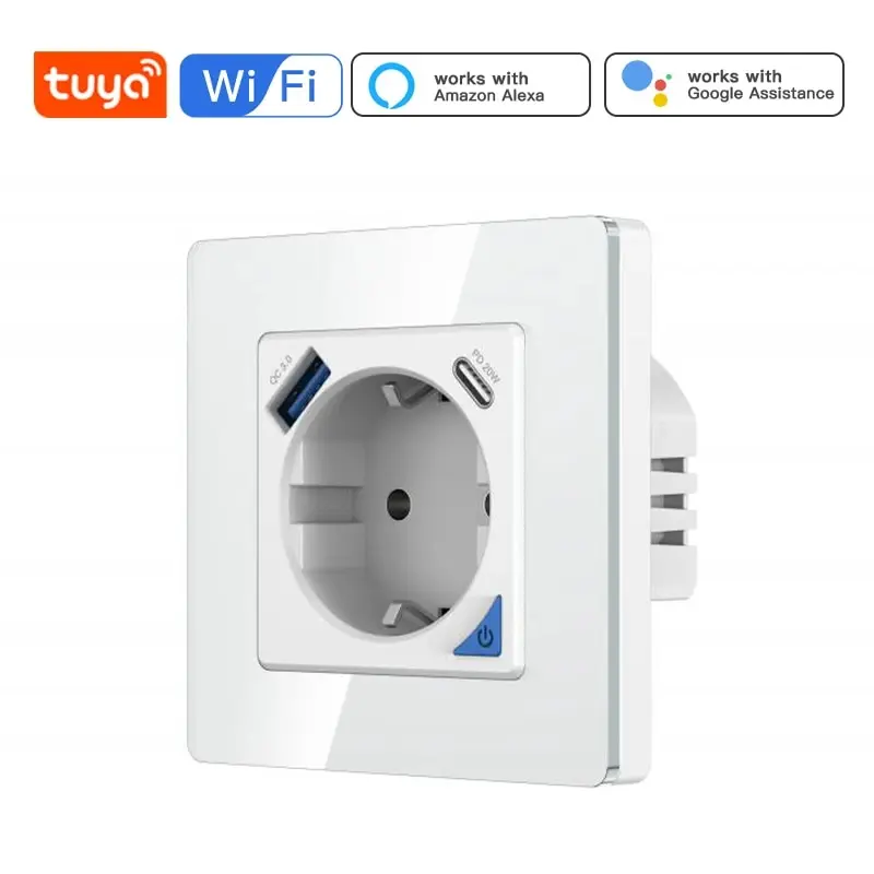 

Настенная розетка с таймером и поддержкой Wi-Fi, 16 А