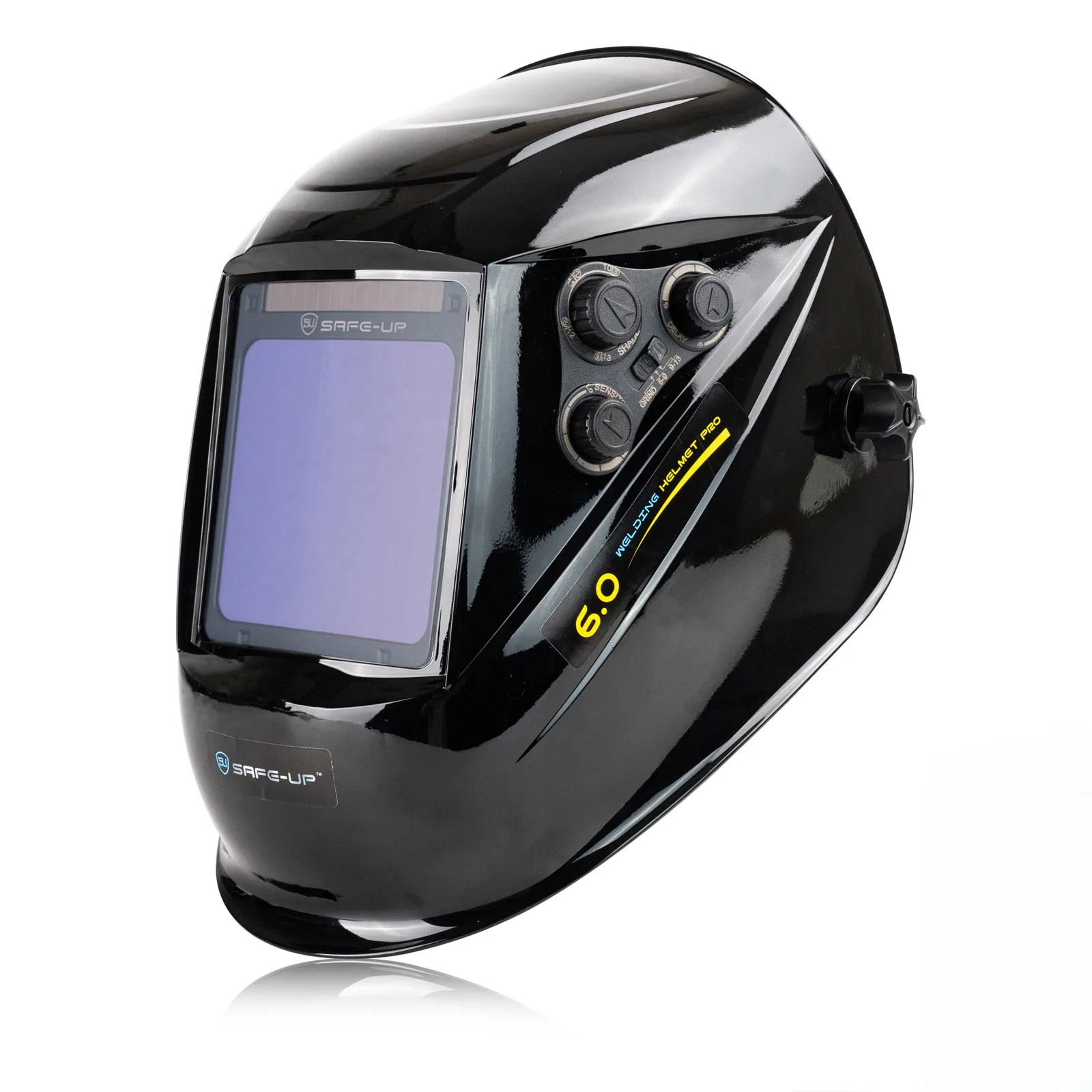 SAFEUP TRUE Color 4 Sensors Solar Cell Powered Auto Darkening Welding Helmet Welding Mask for MIG MAG TIG Welder Machine 1111 