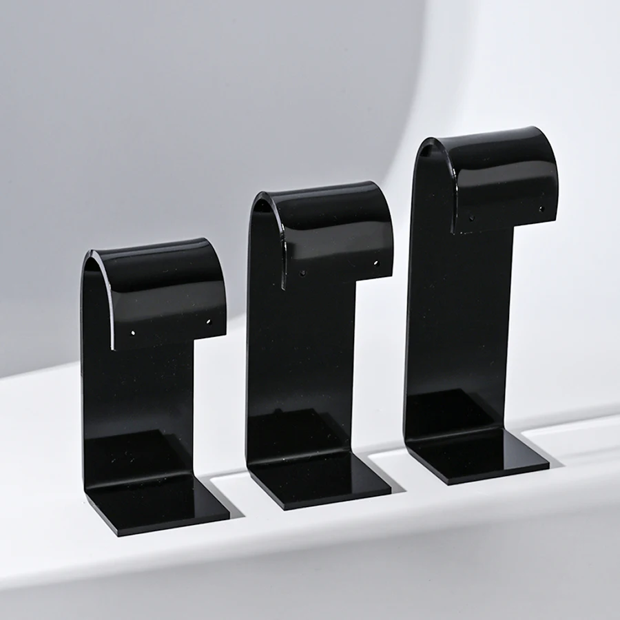 New Fashion 3pcs Of Set Of Black/White/Transparent Acrylic Earrings Jewelry Display Stand Props Display Shelf Shot