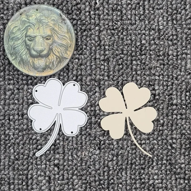 Lucky Clover Bookmarks Leaf Greeting Card Scrapbooking Embossing DIY Carbon Steel Mold Crafts Cutting Dies 2024 New Arrivals