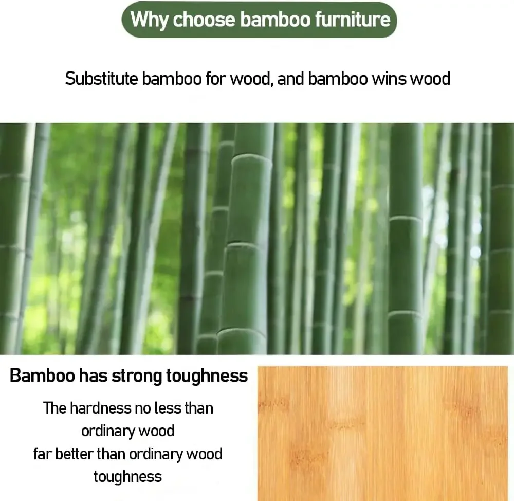 Formwell Ladder Storage Shelves Unit, Bamboo Frame with MDF Tray Shelf, Free Standing Storage Rack