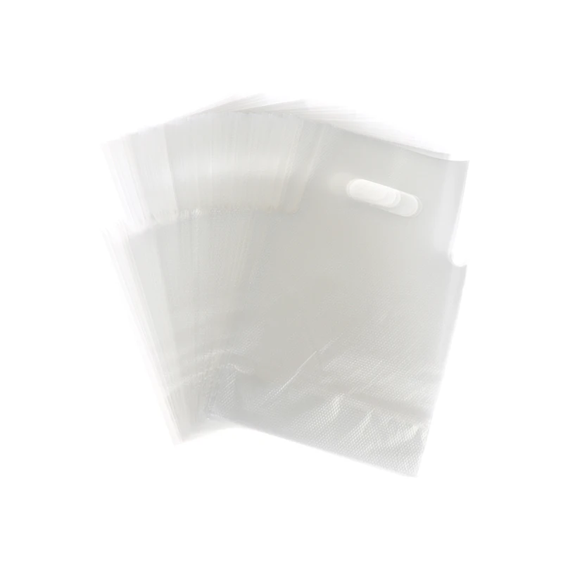 100Pcs Single/Double Cup Milk Tea Packaging Bags Frosted Transparent Disposable Beverage Plastic Bags Coffee Takeout Tote Bag^..