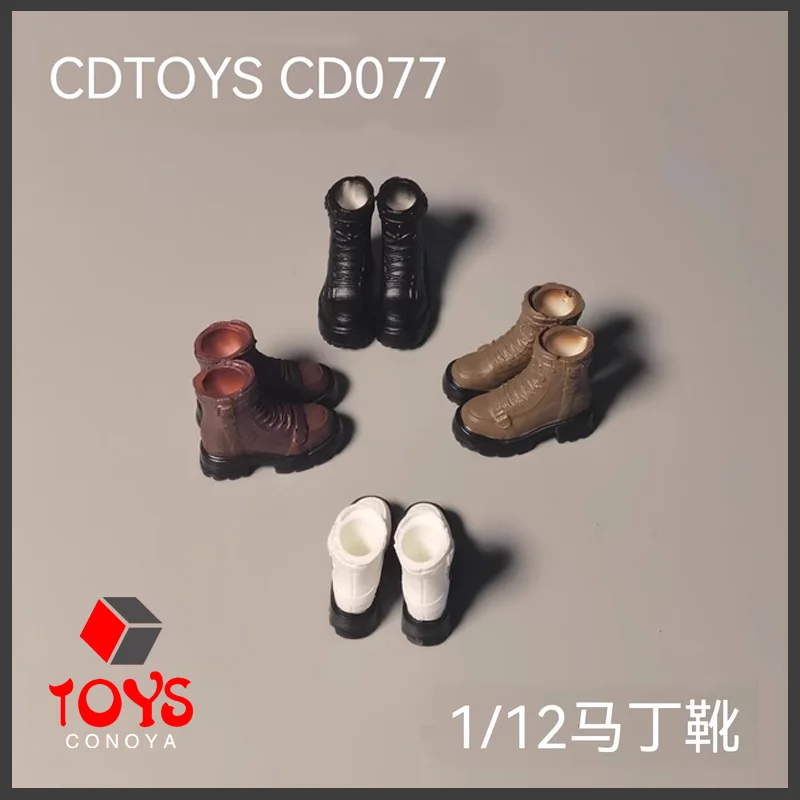 【2024 Q4】cdtoys 1/6 Scale cd077 Martin Boots Thick-soled Shoes Model Fit 12