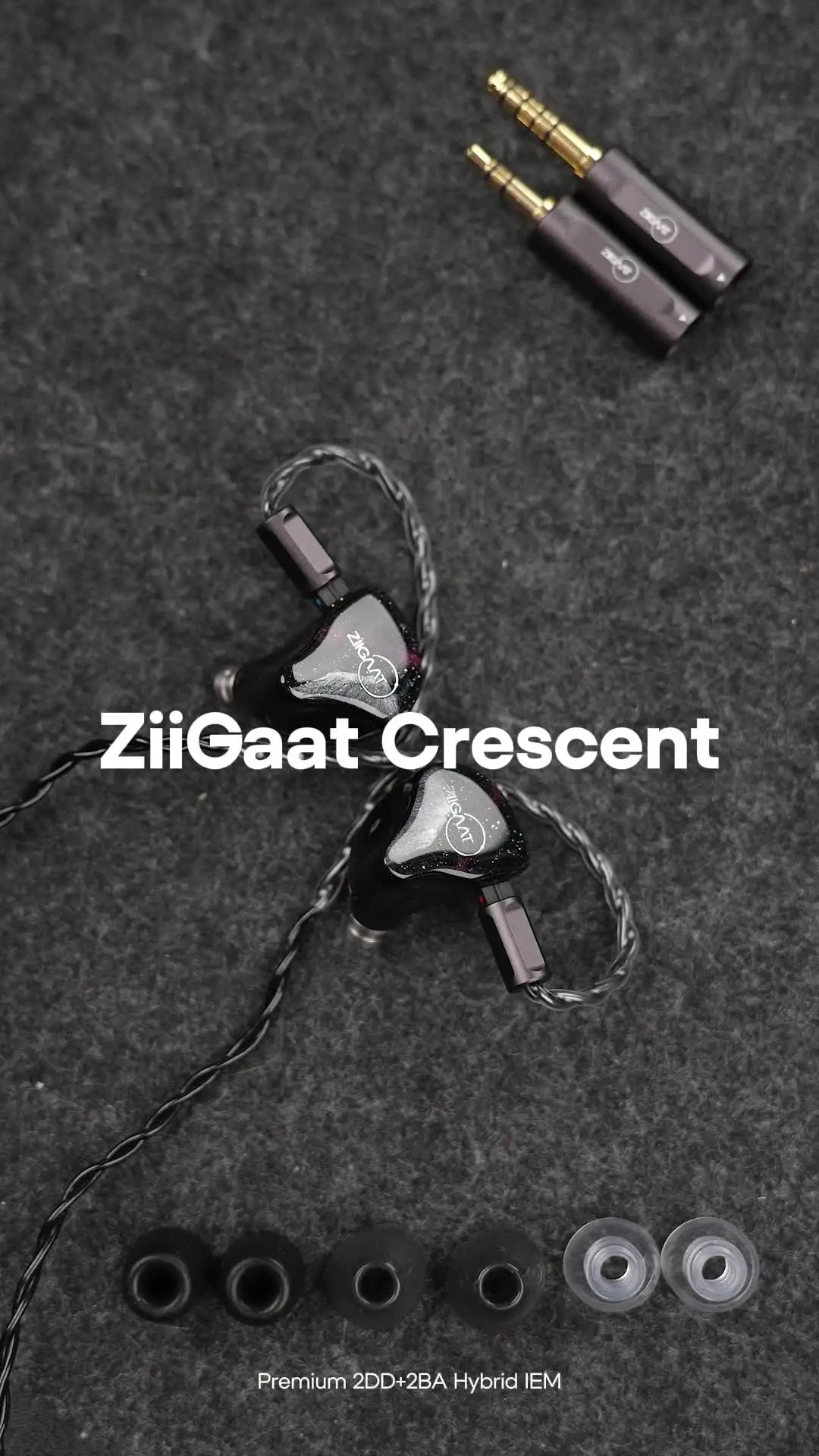 Linsoul ZiiGaat Crescent Hybrid IEM Earphones 29-32kHz