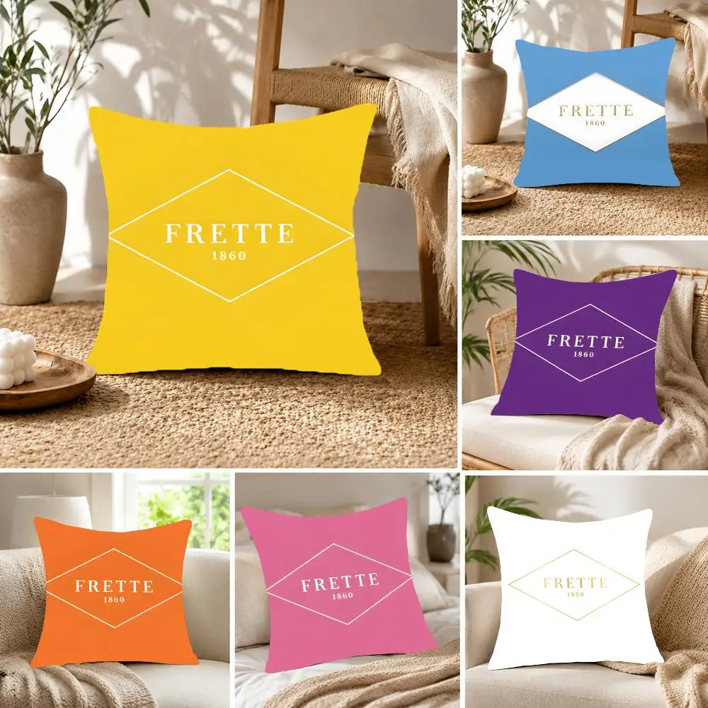 Luxurious Minimalist F-Frette Cushion Cover Fluffy velvet Nordic style plush Living room sofa decorative
