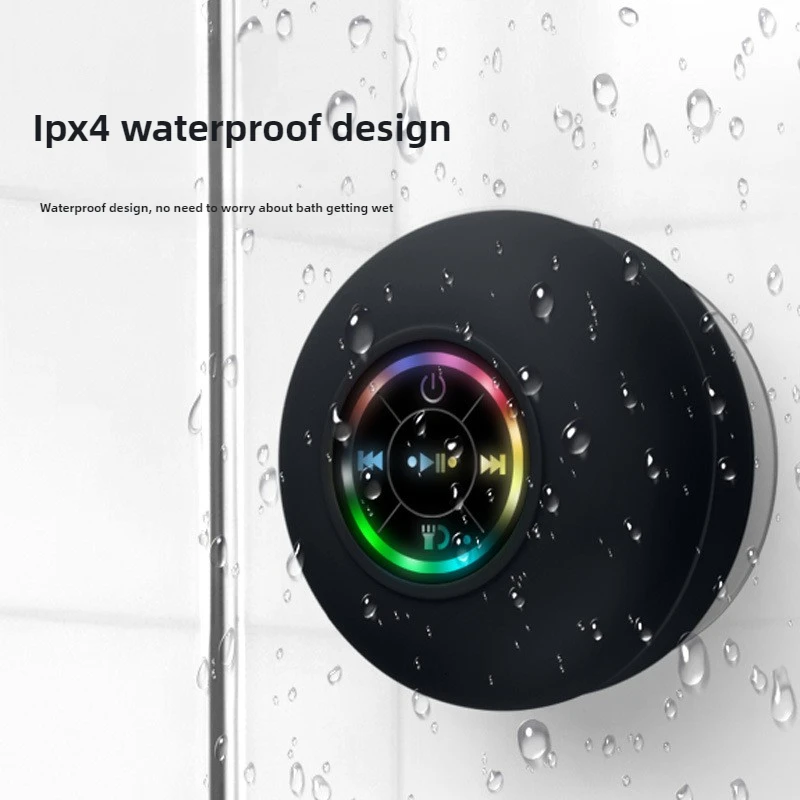 

Bathroom Wireless Portable Outdoor Speaker, Colorful LED Ambient Light, Ultra Long Battery Life, Suitable for Multiple Scenarios