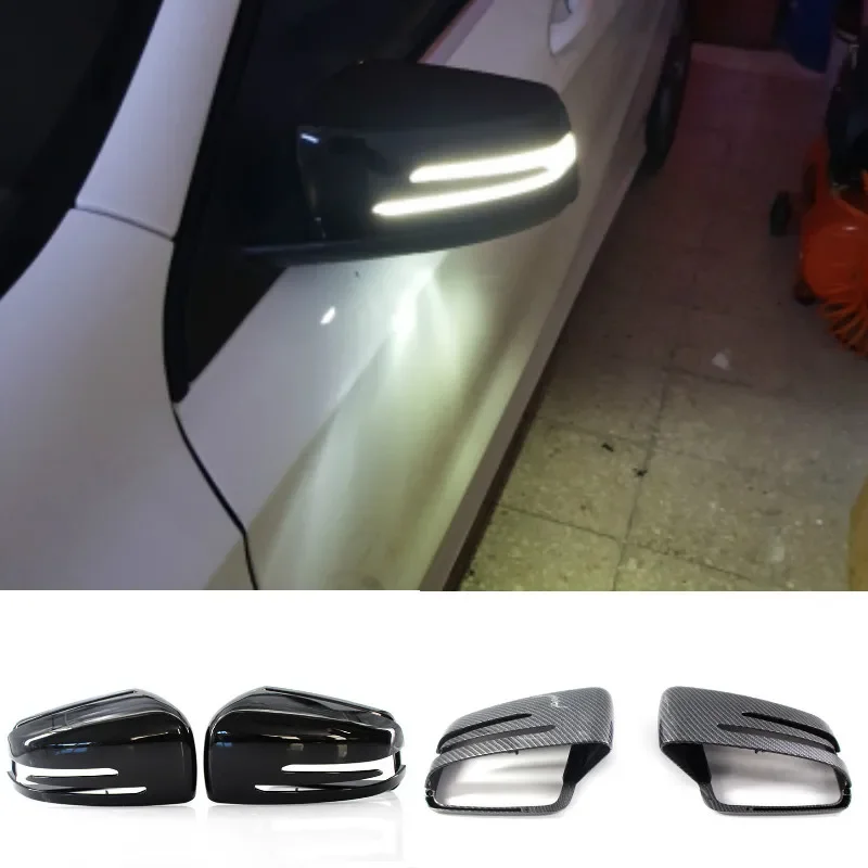 Car Reversing Mirror Housing Cover Left/Right Wing Rear View Mirror Cover For Mercedes-Benz C-Class W176 W246 W204 W212 W221 CLS