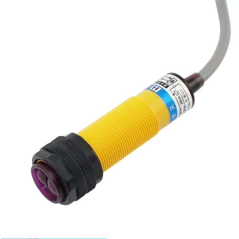 Optoelectronic Switch E3F-DS30Y1/Y2 AC 2-wire Normally Open/Normally Closed M18 Diffuse Reflection 220V Adjustable