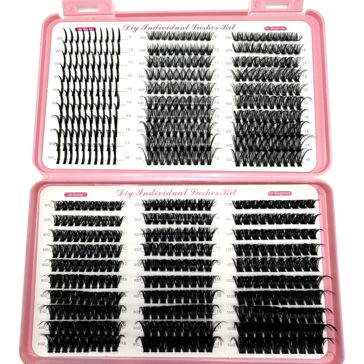 Bricolage maquillage vaporeux cils grappe cils livre Volume fée cils Extension cils grappes avec pointes, 6 Styles grappes de cils