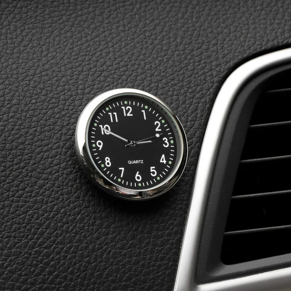 Car Mechanics Quartz  Clock Ornaments Automobiles Internal Stick-On Mini Decoration Automotive Dashboard Time Display Clock