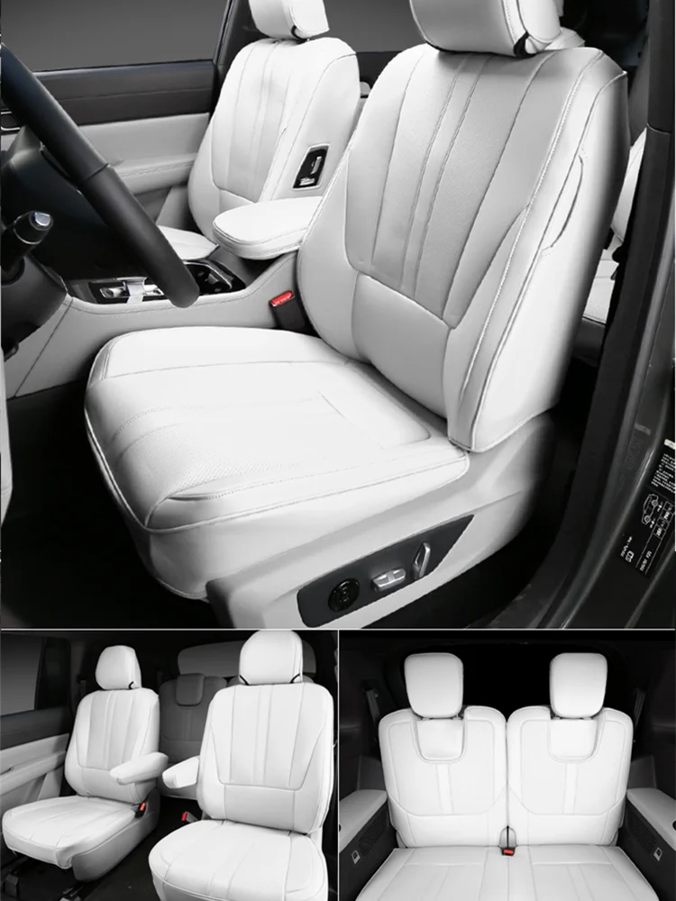 Custom Fit Car Seat Cover Full Set for Toyota Highlander Land Cruiser Prado for Mitsubishi outlander Peugeot 5008 3 row 7-8 Seat