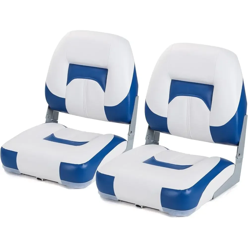 

Marine Pair of Low/High Back Boat Seats with Stainless Steel Screws