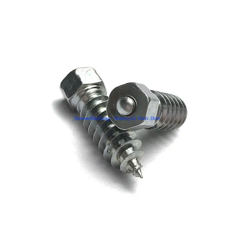 

H7BD (100 Pieces) 15mm Hard Alloy Screw Tire Studs – Works for Ice and Snow | Suitable for