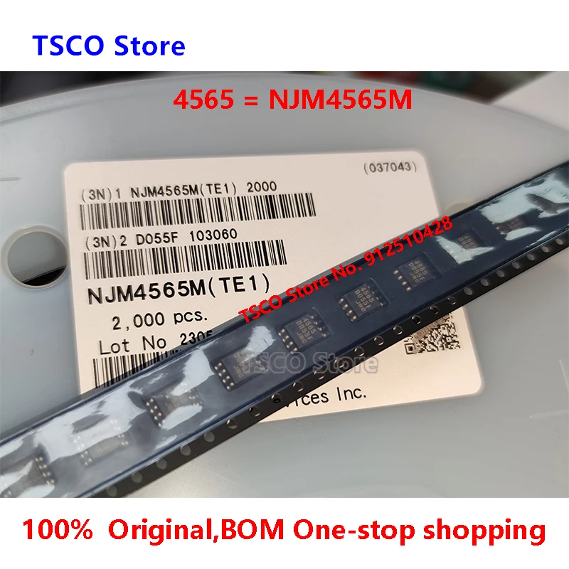 (10 Piece /LOT )  4565 NJM4565M   JRC4565    New  original  SMD  Audio TSCO