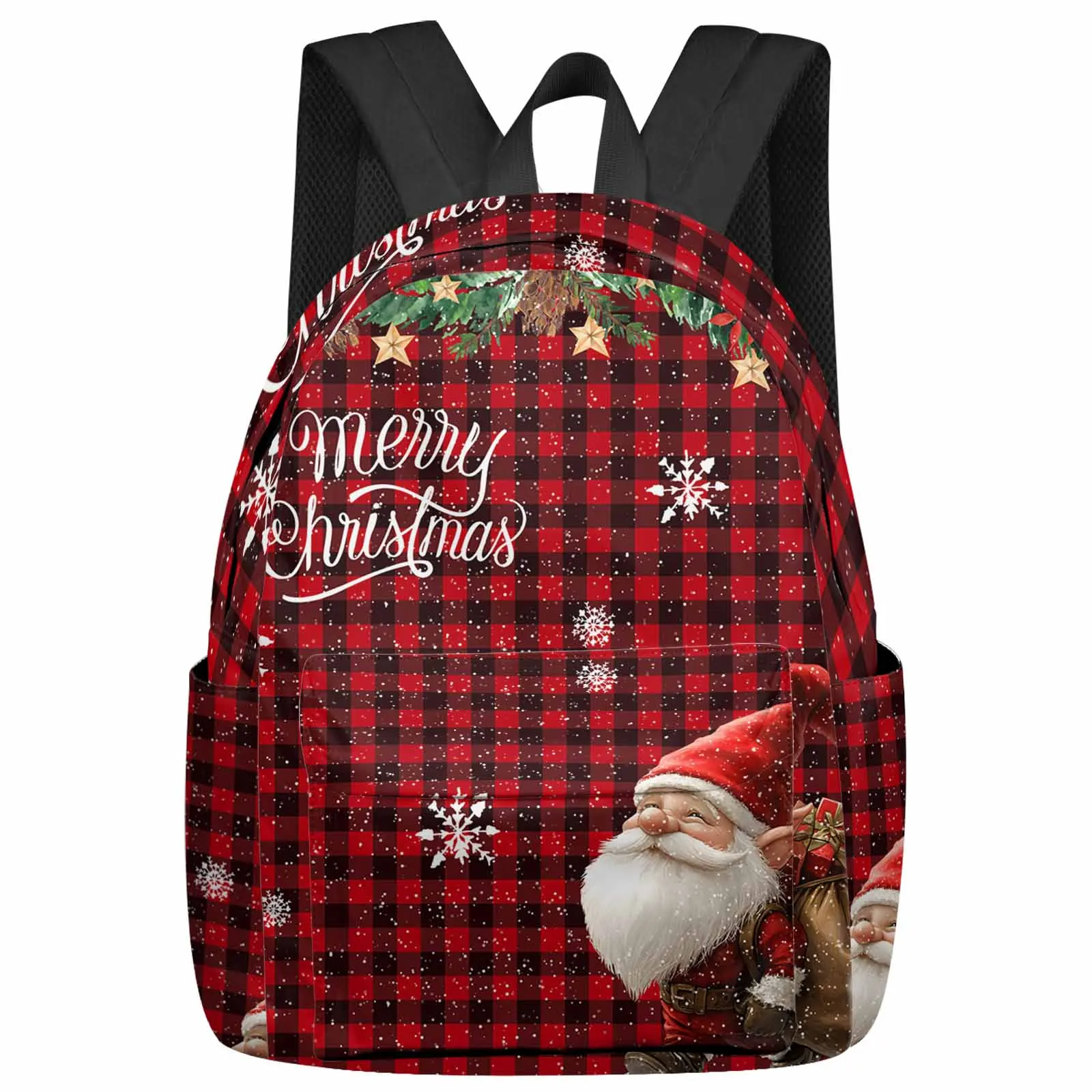 

Christmas Goblin Gift Snowflakes Backpacks Custom Student School Bags Laptop Backpack Men Women Female Travel Mochila