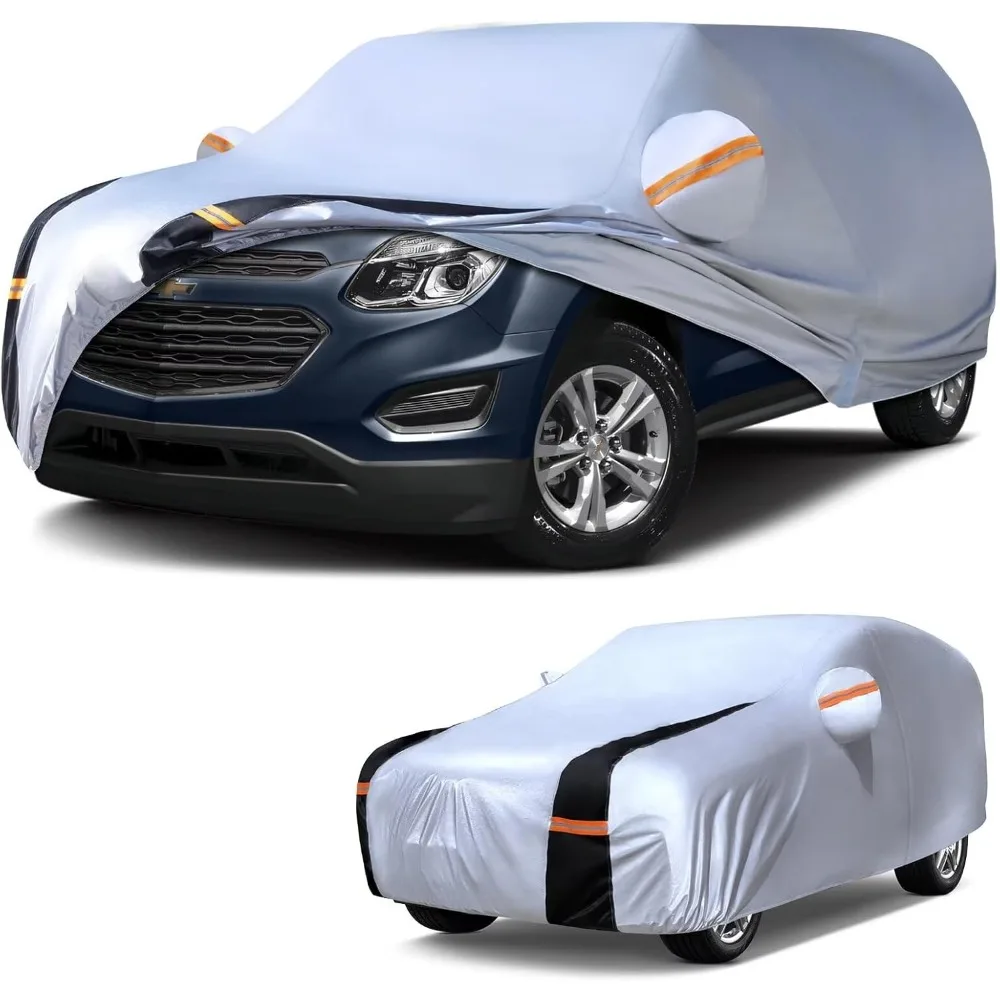 

All-Weather Waterproof SUV Car Cover with 10 Layers Protection, Custom-Fit for Toyota RAV4, Honda CR-V, Nissan Rogue