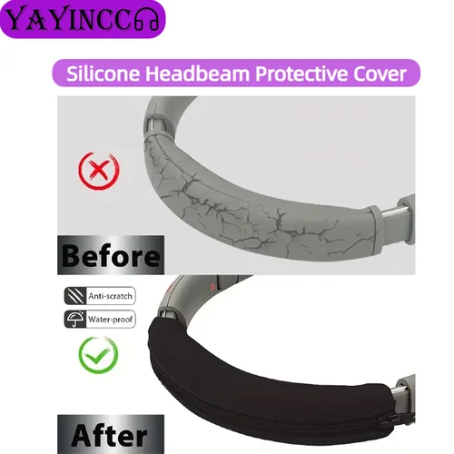 Imagen 2 del producto YAYINCC para SONY WH-XB910N auriculares inalámbricos reemplazo almohadillas de gel de hielo orejeras cojín de oreja diadema de cuero