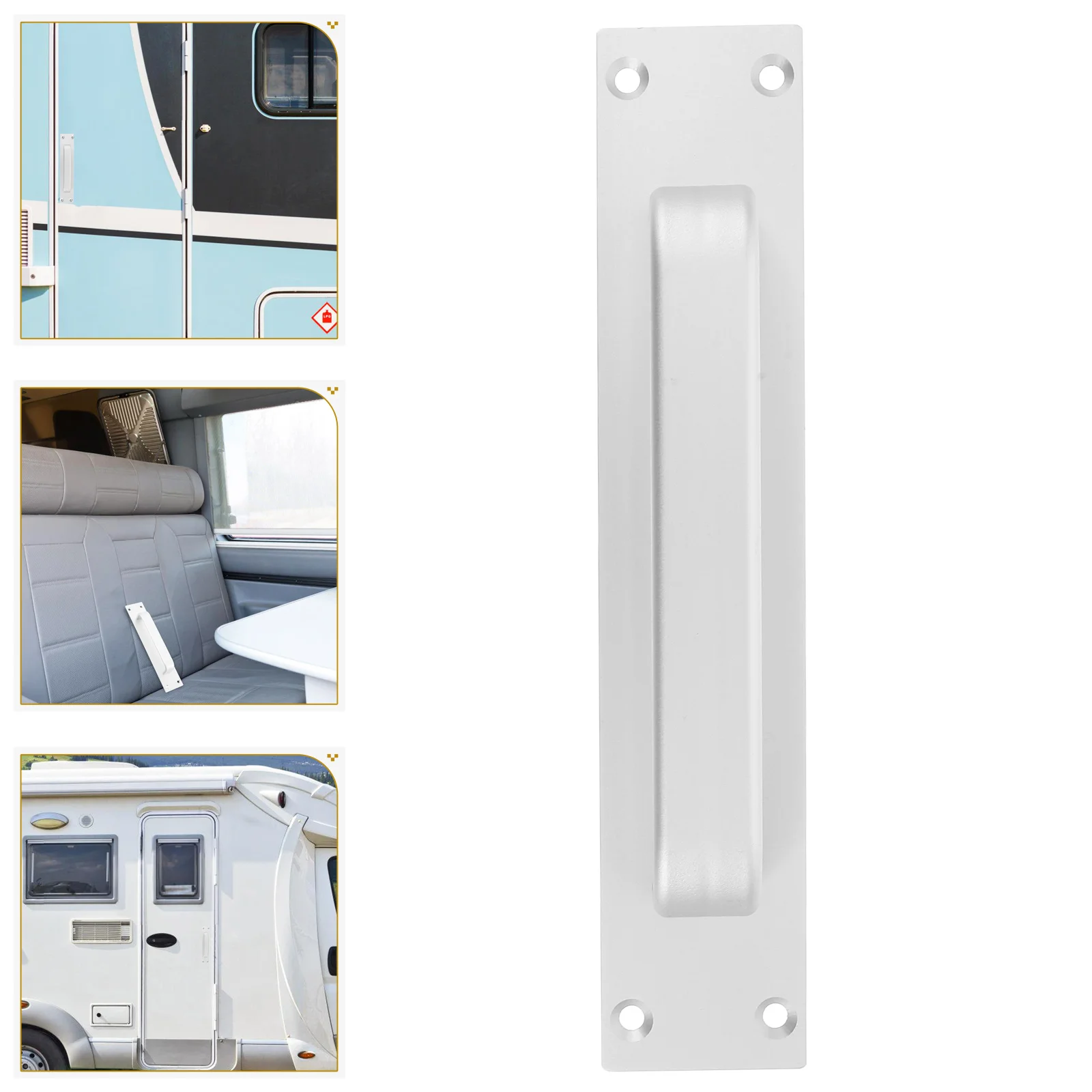

Heavy Duty Aluminum Alloy Sliding Barn Door Handle Gate Pull For Garage Cabinet Closet Drawer Shed Black Durable Wind