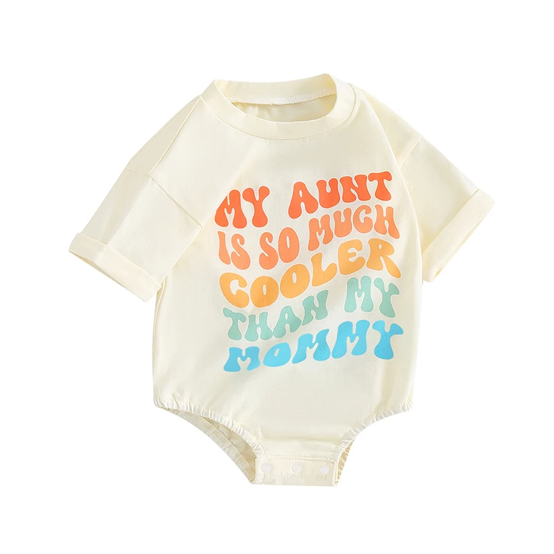 Favorite Auntie Baby Clothes Boy Girl Short Sleeve Romper  Personalized Nice Gifts Aunties Bestie Outfits