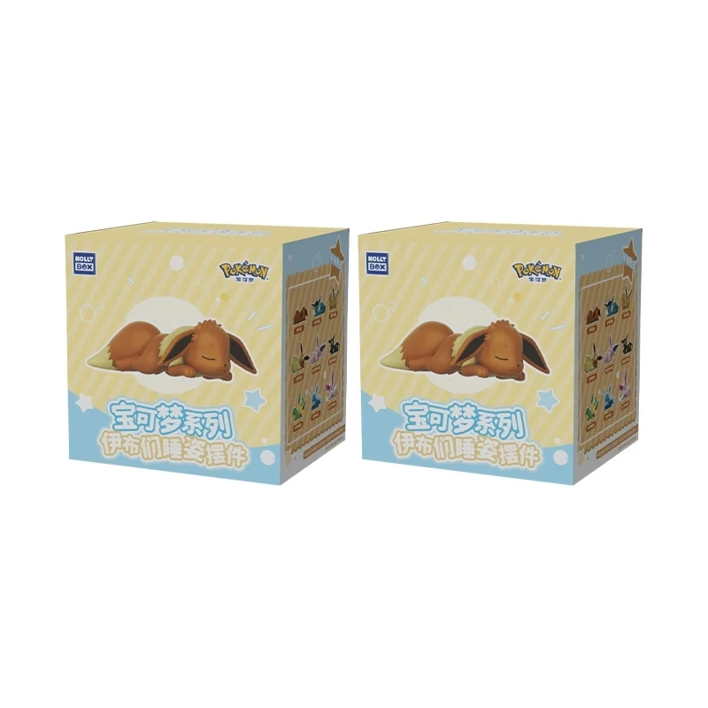 【Op voorraad】Hot Anime Eevee Multi Form Series Blind Box Speelgoed Desktop Decoratie Ornament Set Scène Bouwprops Mystery Box Gift
