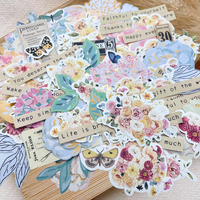 Aesthetic Flower Butterfly Ephemera Foil Blooming Scrapbooking Planner Card Making Bullet Journaling Floral Diecuts for Craft