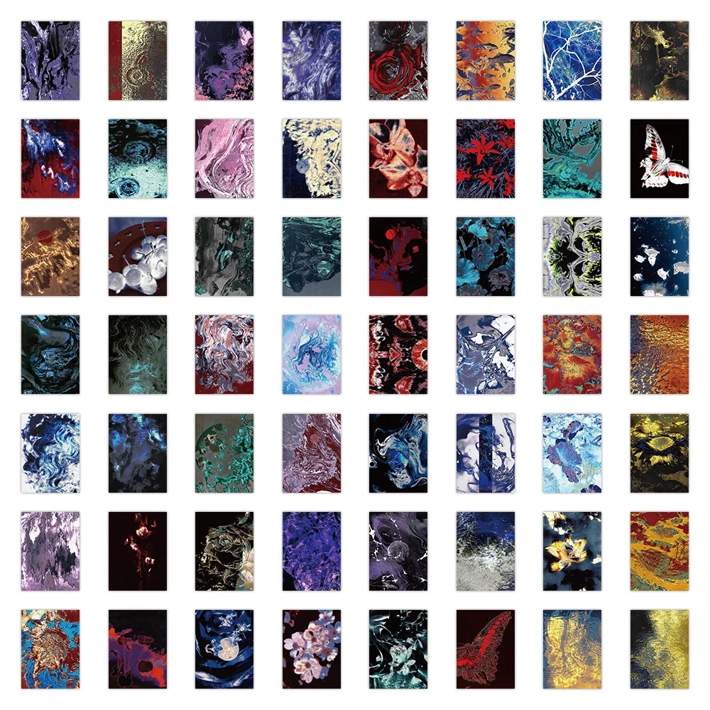 60개 추상적이고 독특한 미술 그림 그래피티 스티커 헬멧 자전거 필통 데칼 블링블링스티커스 스토어