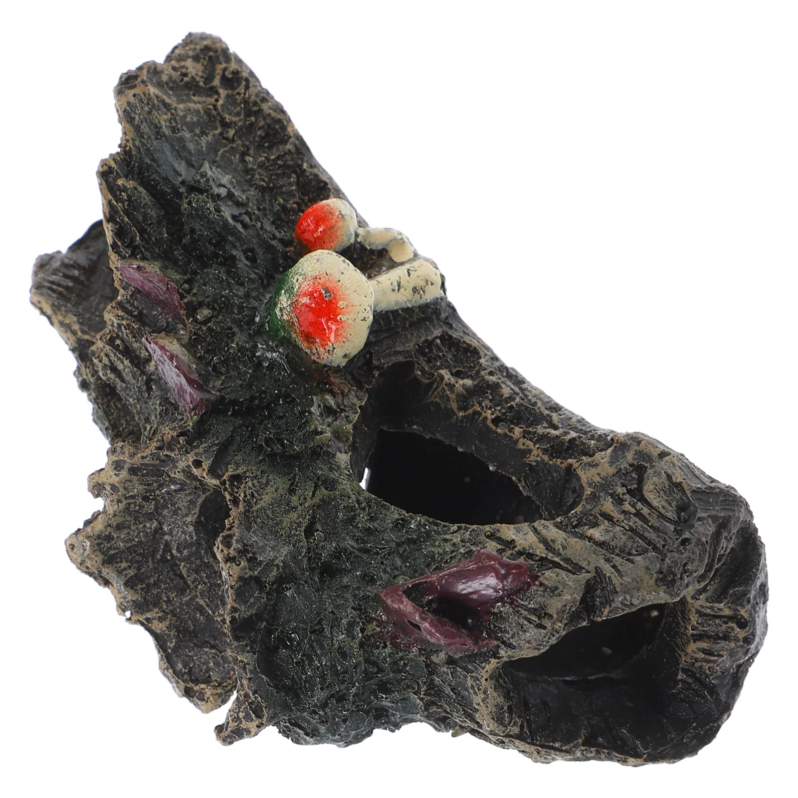 

Other Aquarium Supplies Simulated Decoration Frog Resin Gecko Tree Trunk Ornament